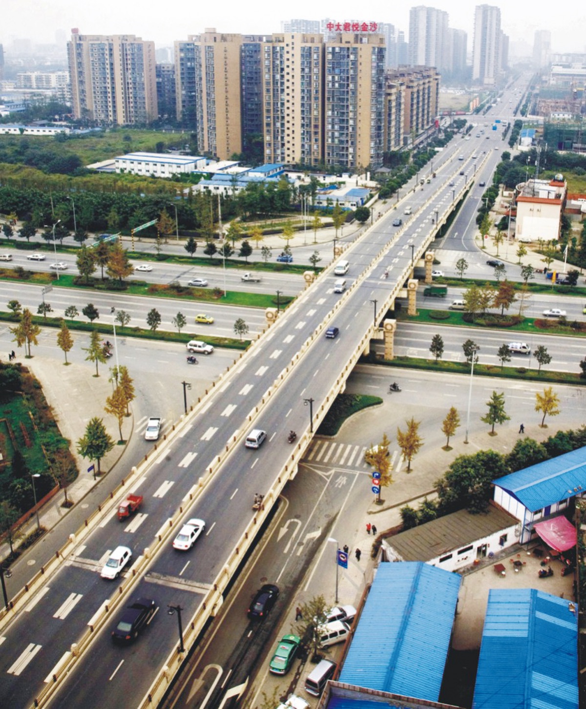 成都機(jī)場(chǎng)路東延線跨錦江大橋